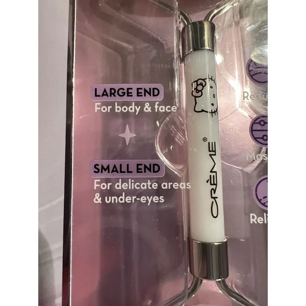 HELLO KITTY Love Dual End Quartz Roller for Face and Body-Brand New